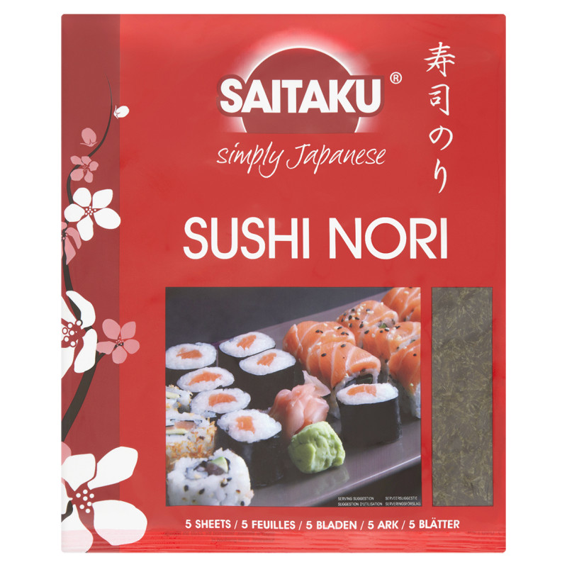 ALGA NORI EN HOJAS PARA SUSHI BOLSA 14GR